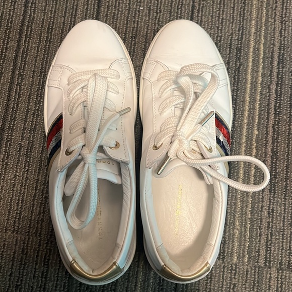 Tommy Hilfiger Leather Sneakers - Picture 2 of 3